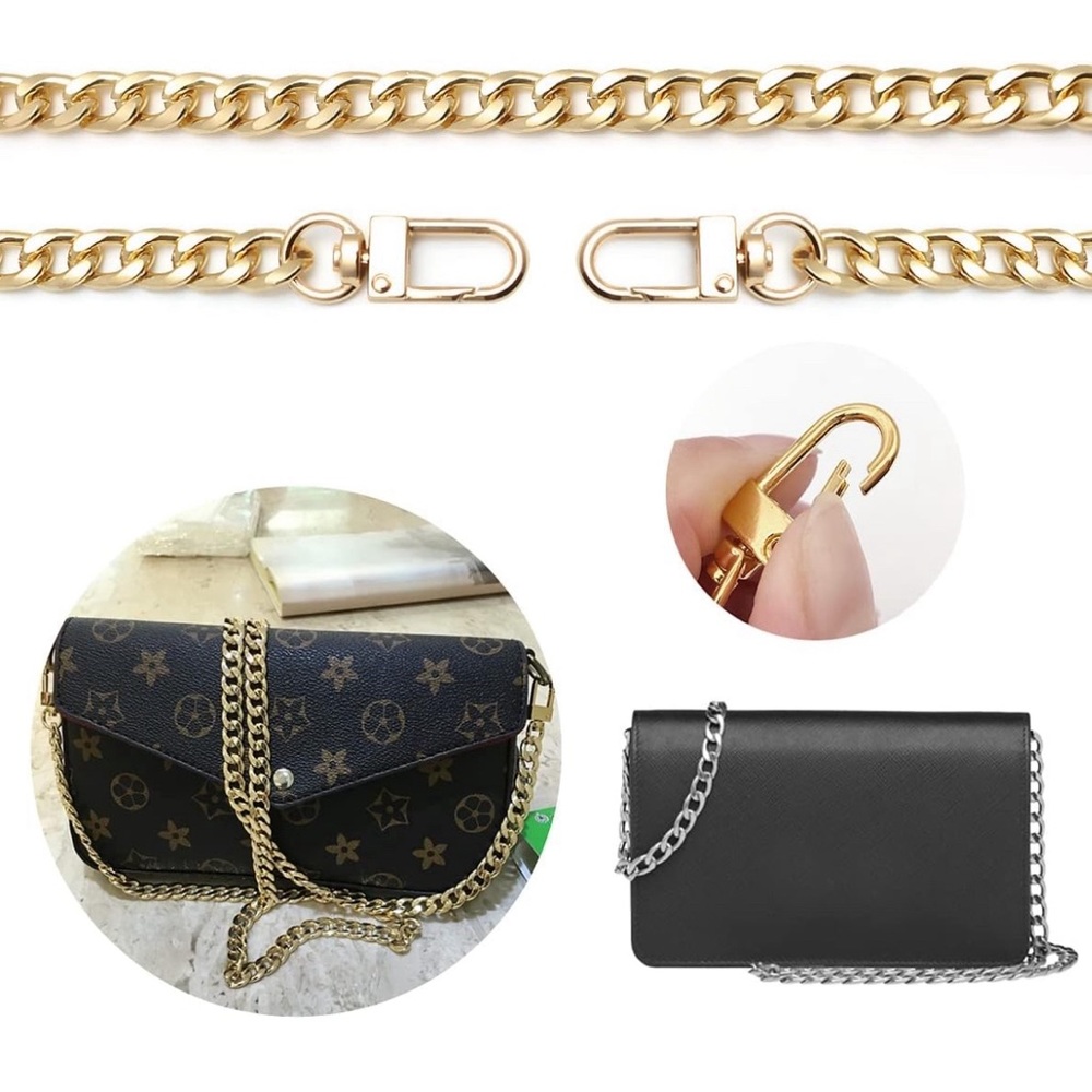 47 inch Crossbody Chain- Gold, Silver or Gunmetal